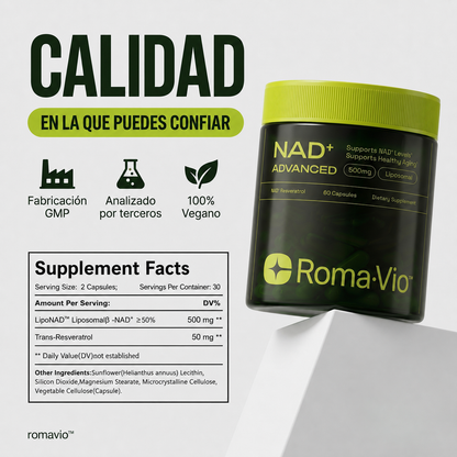 Romavio NAD+ Capsulas